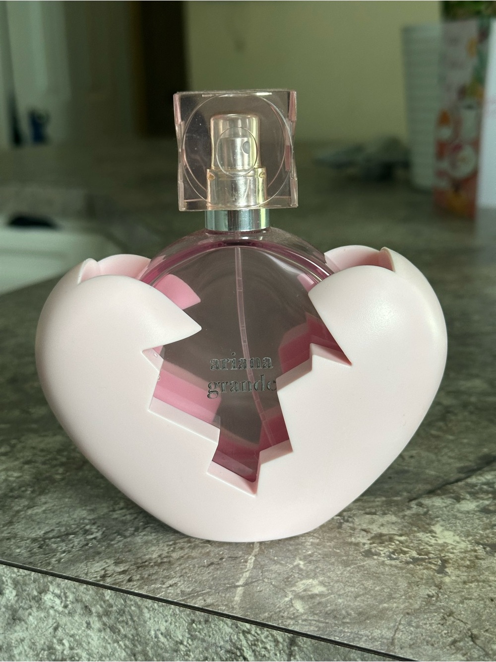EMPTY Ariana Grande Pink Heart bottle